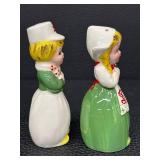 Vintage Salt & Pepper Shaker Set - 3 Pairs, 4 in Tall - Ceramic Figures