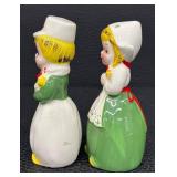 Vintage Salt & Pepper Shaker Set - 3 Pairs, 4 in Tall - Ceramic Figures