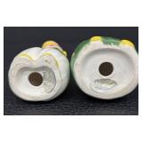 Vintage Salt & Pepper Shaker Set - 3 Pairs, 4 in Tall - Ceramic Figures