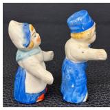 Vintage Salt & Pepper Shaker Set - 3 Pairs, 4 in Tall - Ceramic Figures