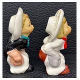 Eight Pairs Vintage Salt & Pepper Shakers - Largest 3.5 in Tall, Assorted Designs
