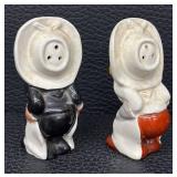 Eight Pairs Vintage Salt & Pepper Shakers - Largest 3.5 in Tall, Assorted Designs