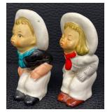 Eight Pairs Vintage Salt & Pepper Shakers - Largest 3.5 in Tall, Assorted Designs