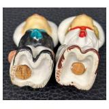 Eight Pairs Vintage Salt & Pepper Shakers - Largest 3.5 in Tall, Assorted Designs