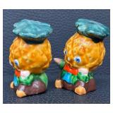 Eight Pairs Vintage Salt & Pepper Shakers - Largest 3.5 in Tall, Assorted Designs