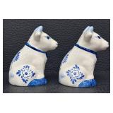 Eight Pairs Vintage Salt & Pepper Shakers - Largest 3.5 in Tall, Assorted Designs