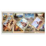 Santa Fe Railroad Vintage Calendar Prints - 13 x 13.75 in