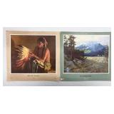 Santa Fe Railroad Vintage Calendar Prints - 13 x 13.75 in