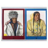 Winold Reiss Glacier Park Portraits - 8 Prints