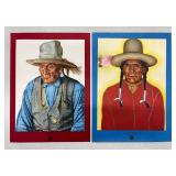 Winold Reiss Glacier Park Portraits - 8 Prints