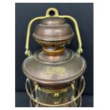 Anchor Ship Lantern - Copper & Brass with Glass Globe, Nautical Lighting
