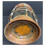 Anchor Ship Lantern - Copper & Brass with Glass Globe, Nautical Lighting