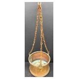 Vintage Hanging Planter & Water Pitcher - Brass/Copper