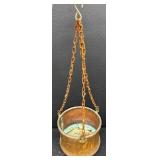 Vintage Hanging Planter & Water Pitcher - Brass/Copper