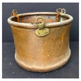 Vintage Hanging Planter & Water Pitcher - Brass/Copper