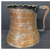 Vintage Hanging Planter & Water Pitcher - Brass/Copper