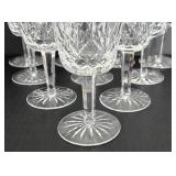 Waterford Lismore Crystal Goblets / Wine Glasses (Lot of 9)