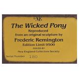 The Wicked Pony - Frederic Remington Reproduction by NE Collectors Society
