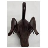Carved Wooden Seal, Swan & Dolphin Figures (Lot of 3)