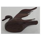 Carved Wooden Seal, Swan & Dolphin Figures (Lot of 3)