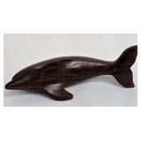 Carved Wooden Seal, Swan & Dolphin Figures (Lot of 3)