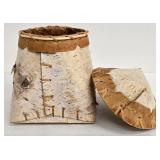 Birch Bark Lidded Basket