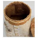 Birch Bark Lidded Basket