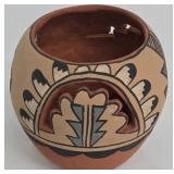 A. Loreto Jemez Pueblo Pot - Hand Painted - Signed