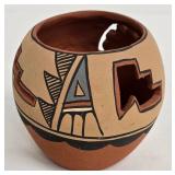 A. Loreto Jemez Pueblo Pot - Hand Painted - Signed