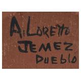 A. Loreto Jemez Pueblo Pot - Hand Painted - Signed