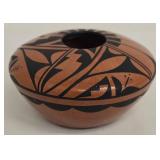 L. Yepa Jemez NM Donut Vessel Hand-Painted