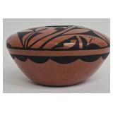 L. Yepa Jemez NM Donut Vessel Hand-Painted
