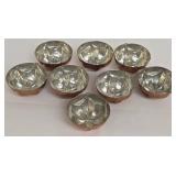 Copper Bowl with 8 Dishes