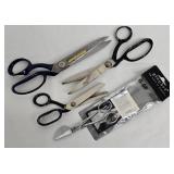 Gingher G-6R Applique Scissors - 10.25 in; Wiss Inlaid USA; Kleencut Made in USA