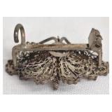 Vintage Rhinestone Bracelet With Floral Center - Butterfly Brooch & Round Brooch (Lot of 3)