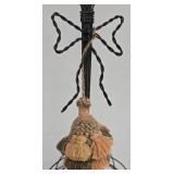 Hat Stands (Lot of 2) - Black Wire, 15.5 in & 20 in tall