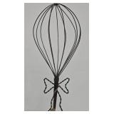 Hat Stands (Lot of 2) - Black Wire, 15.5 in & 20 in tall