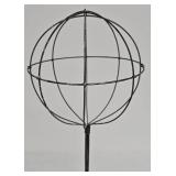 Hat Stands (Lot of 2) - Black Wire, 15.5 in & 20 in tall
