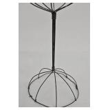 Hat Stands (Lot of 2) - Black Wire, 15.5 in & 20 in tall