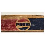 Pepsi Wooden Crate with Logo - Vintage Soda Bottle Box