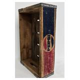 Pepsi Wooden Crate with Logo - Vintage Soda Bottle Box