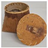 Birch Bark Storage Canisters with Lids, Set of 2