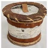 Birch Bark Storage Canisters with Lids, Set of 2