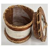 Birch Bark Storage Canisters with Lids, Set of 2