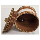 Birch Bark Storage Canisters with Lids, Set of 2