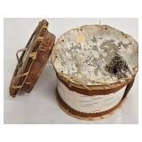 Birch Bark Storage Canisters with Lids, Set of 2