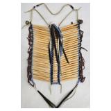 Beaded Native American Breastplate with Bone Slats