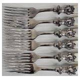 Vintage Landers Frary & Clark Aetna Works Mother-of-Pearl Flatware Set - 12-Piece