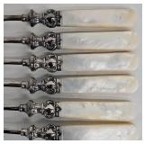 Vintage Landers Frary & Clark Aetna Works Mother-of-Pearl Flatware Set - 12-Piece