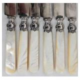 Vintage Landers Frary & Clark Aetna Works Mother-of-Pearl Flatware Set - 12-Piece